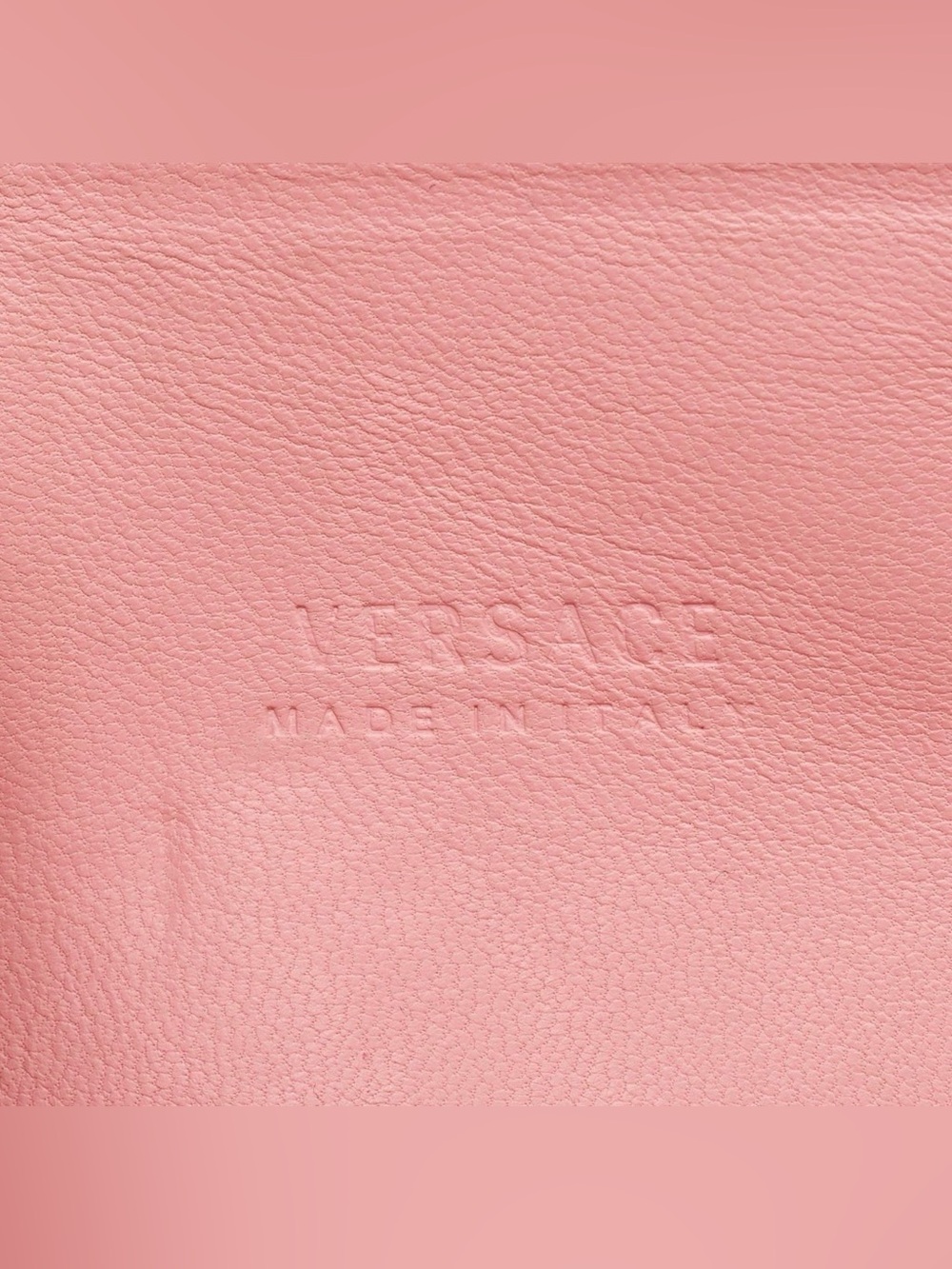 Versace Pink Patent Leather Medusa Cutout Satchel Crossbody Bag Golden Hardware - Picture 9 of 16
